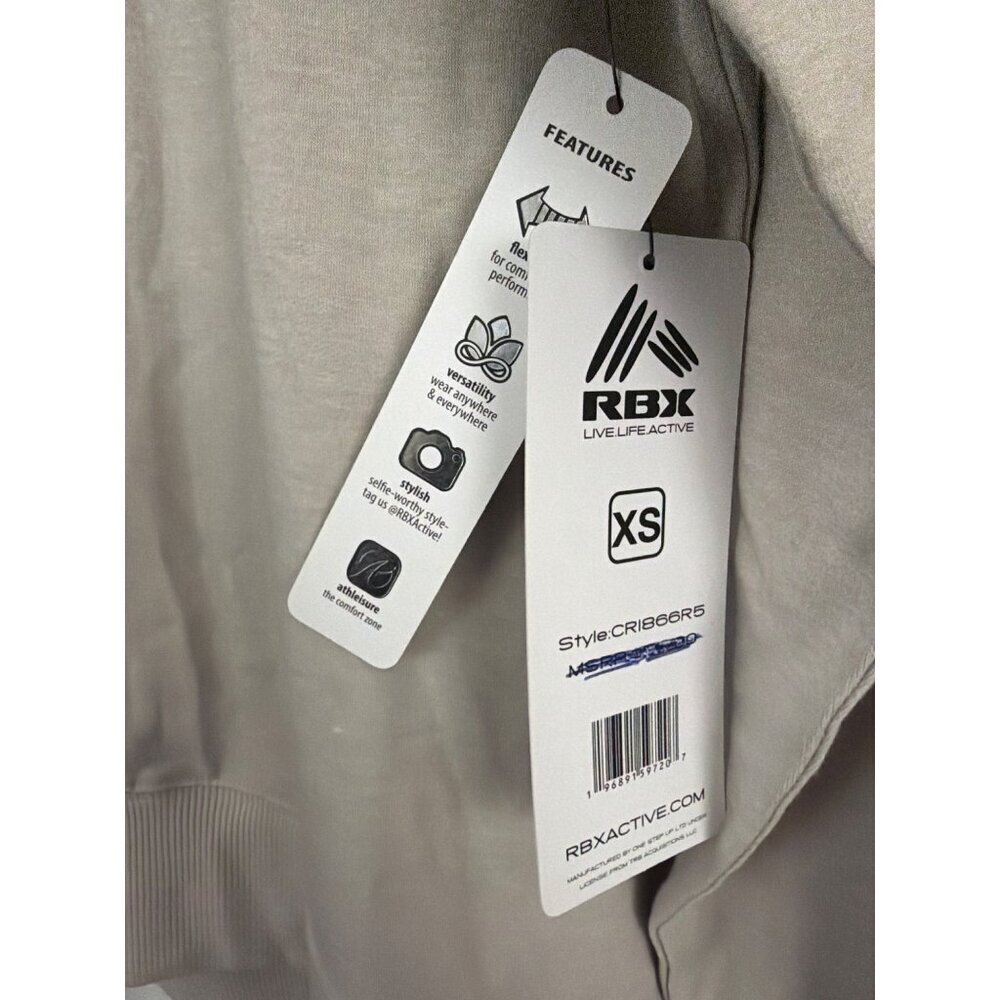 NWT RBX Crewneck Sweatshirt Stretchy & Soft Blend High-Low Hem Size XS - Picture 3 of 4
